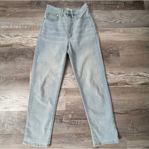 Madewell Perfect Vintage Straight Jean 27 Light Wash Denim - Picture 1 of 8